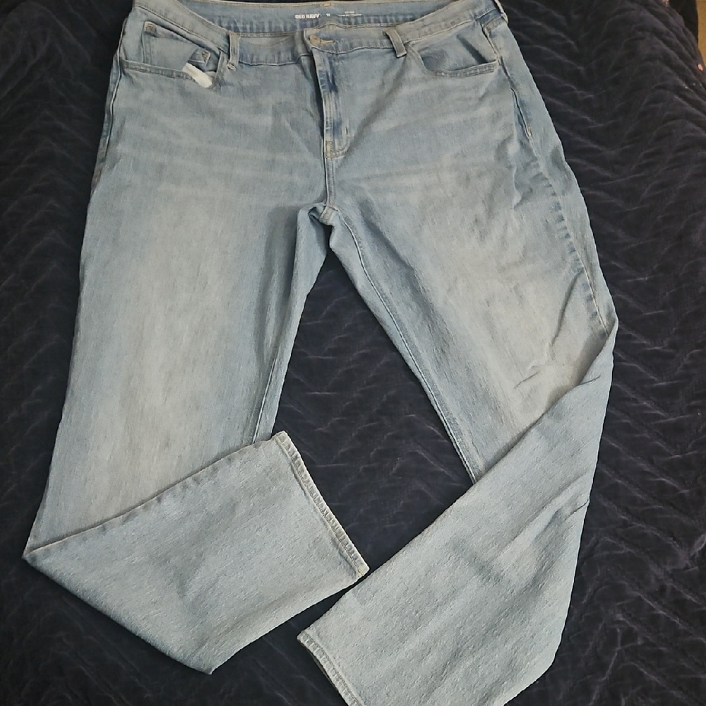 Old Navy Light Blue Mid Rise Wow Boyfriend Jeans
